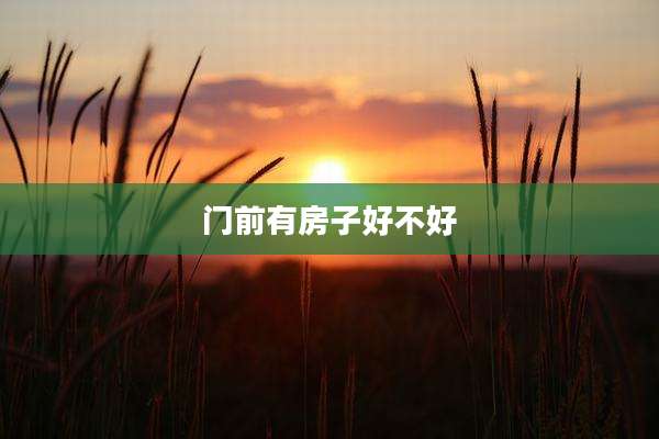 门前有房子好不好