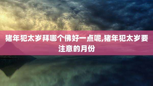 猪年犯太岁拜哪个佛好一点呢,猪年犯太岁要注意的月份