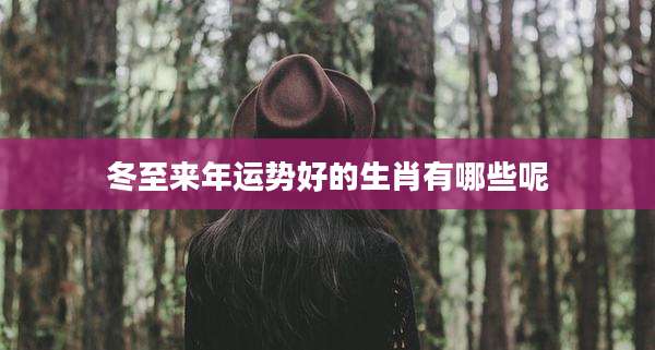 冬至来年运势好的生肖有哪些呢