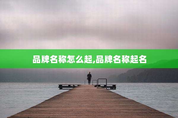 品牌名称怎么起,品牌名称起名