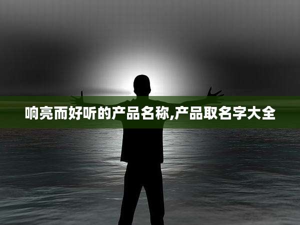 响亮而好听的产品名称,产品取名字大全