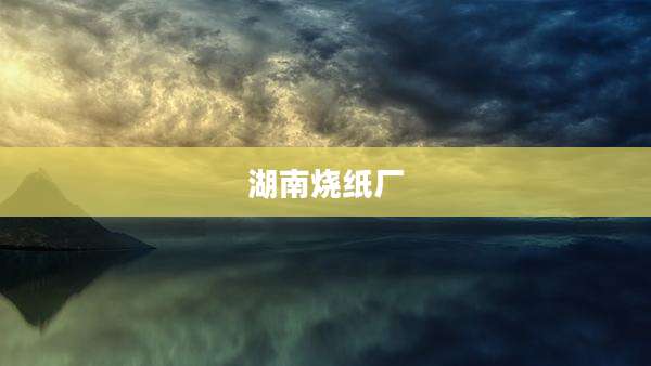 湖南烧纸厂
