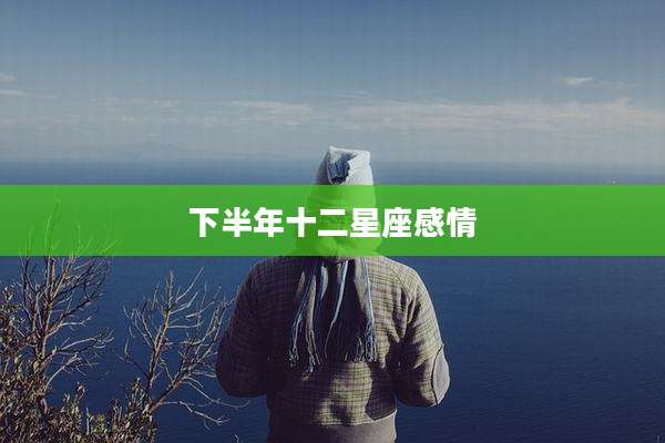 下半年十二星座感情