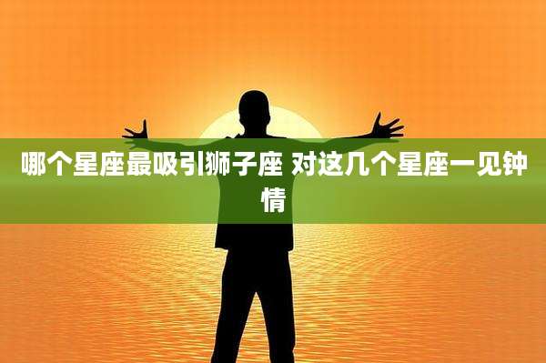 哪个星座最吸引狮子座 对这几个星座一见钟情