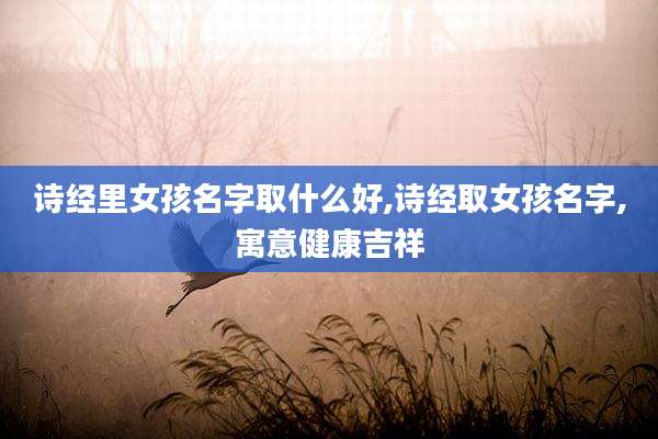 诗经里女孩名字取什么好,诗经取女孩名字,寓意健康吉祥