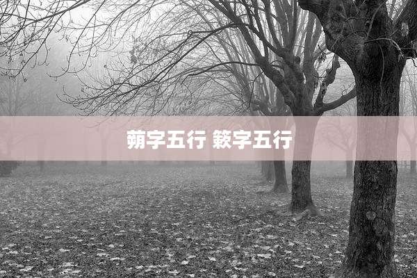 蒴字五行 簌字五行