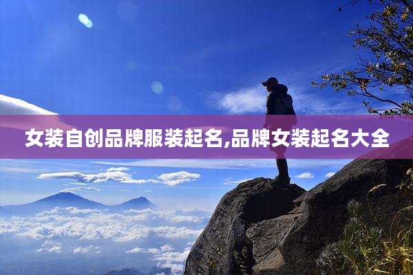 女装自创品牌服装起名,品牌女装起名大全