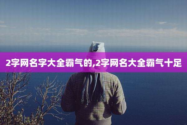 2字网名字大全霸气的,2字网名大全霸气十足