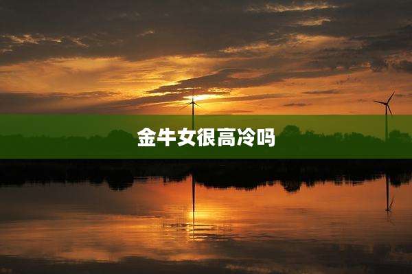 金牛女很高冷吗