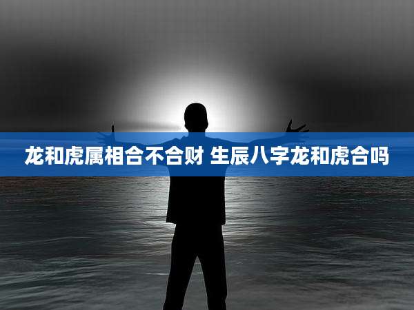 龙和虎属相合不合财 生辰八字龙和虎合吗