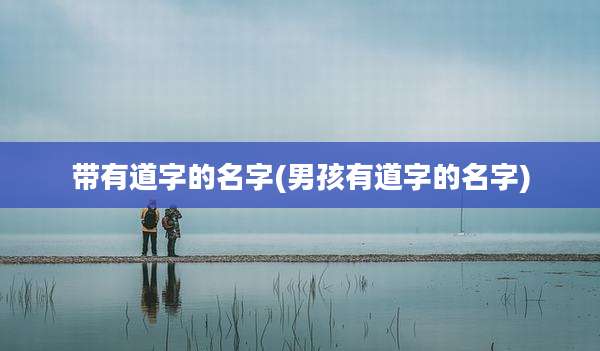 带有道字的名字(男孩有道字的名字)