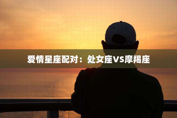 爱情星座配对：处女座VS摩羯座