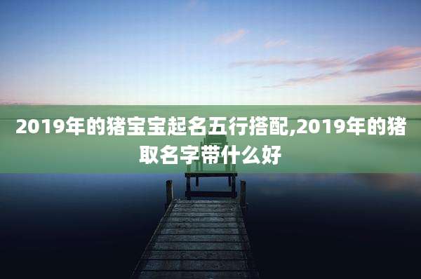 2019年的猪宝宝起名五行搭配,2019年的猪取名字带什么好