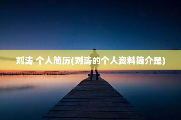 刘涛 个人简历(刘涛的个人资料简介是)