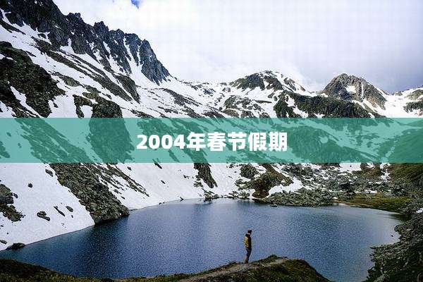 2004年春节假期