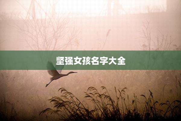 坚强女孩名字大全