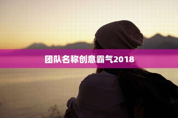 团队名称创意霸气2018