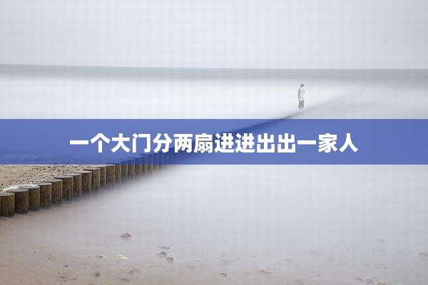 一个大门分两扇进进出出一家人