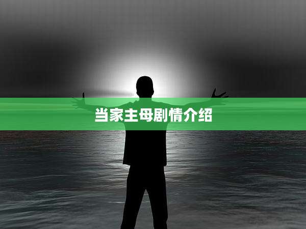 当家主母剧情介绍