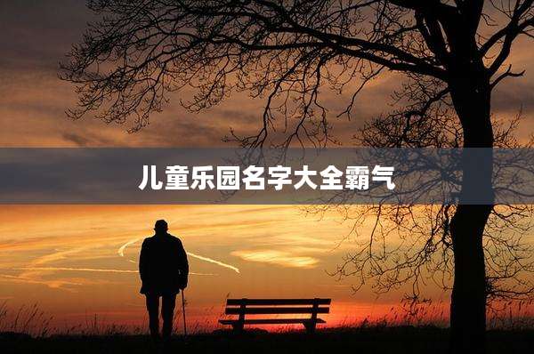 儿童乐园名字大全霸气