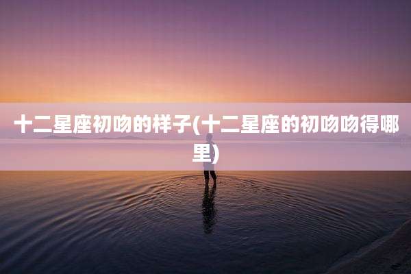 十二星座初吻的样子(十二星座的初吻吻得哪里)
