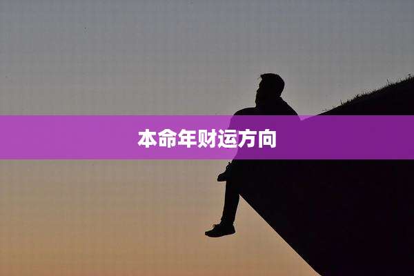 本命年财运方向