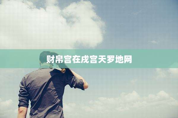 财帛宫在戌宫天罗地网
