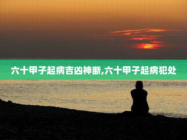 六十甲子起病吉凶神断,六十甲子起病犯处