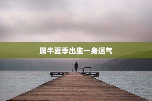 属牛夏季出生一身运气
