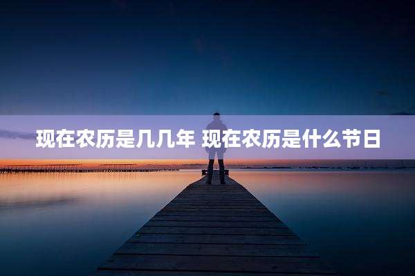 现在农历是几几年 现在农历是什么节日