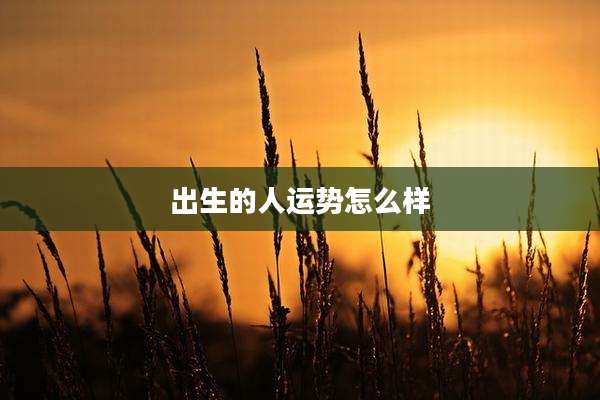 出生的人运势怎么样
