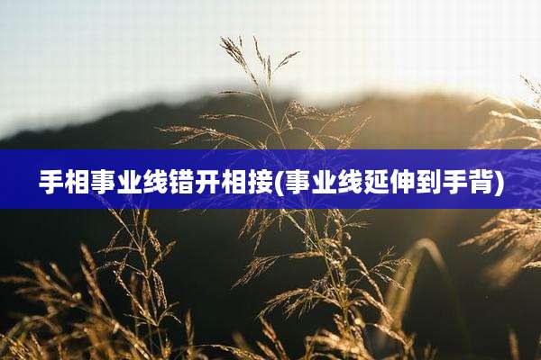 手相事业线错开相接(事业线延伸到手背)