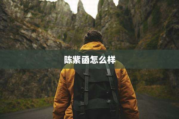 陈紫函怎么样