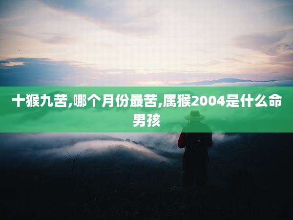 十猴九苦,哪个月份最苦,属猴2004是什么命男孩