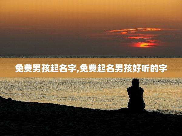 免费男孩起名字,免费起名男孩好听的字