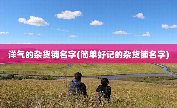 洋气的杂货铺名字(简单好记的杂货铺名字)