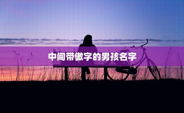 中间带傲字的男孩名字
