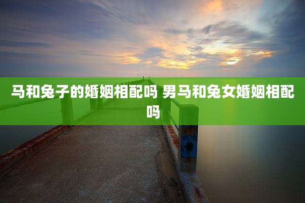 马和兔子的婚姻相配吗 男马和兔女婚姻相配吗