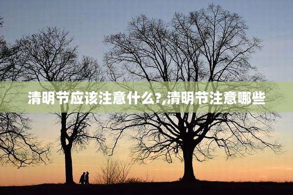 清明节应该注意什么?,清明节注意哪些