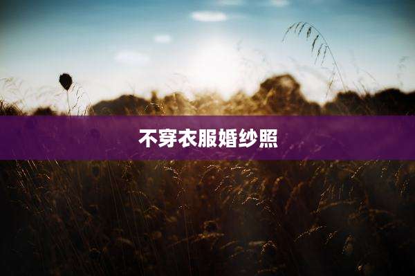 不穿衣服婚纱照