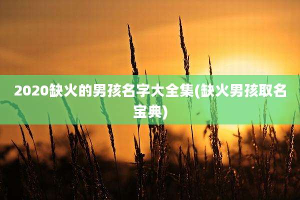 2020缺火的男孩名字大全集(缺火男孩取名宝典)