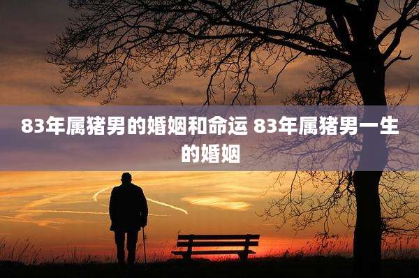 83年属猪男的婚姻和命运 83年属猪男一生的婚姻