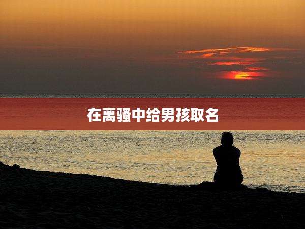 在离骚中给男孩取名