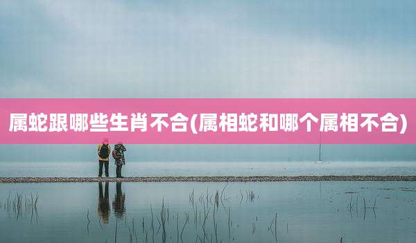 属蛇跟哪些生肖不合(属相蛇和哪个属相不合)