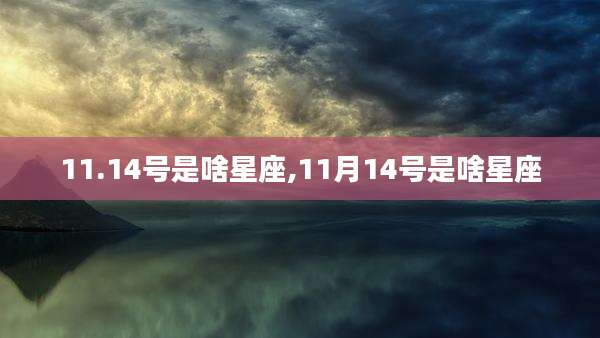 11.14号是啥星座,11月14号是啥星座