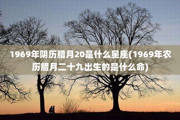 1969年阴历腊月20是什么星座(1969年农历腊月二十九出生的是什么命)