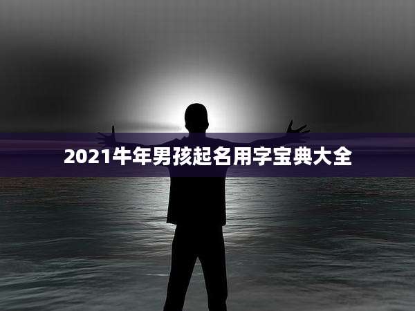 2021牛年男孩起名用字宝典大全