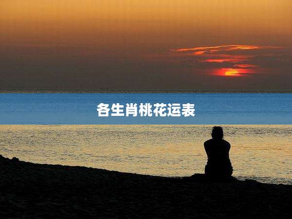 各生肖桃花运表