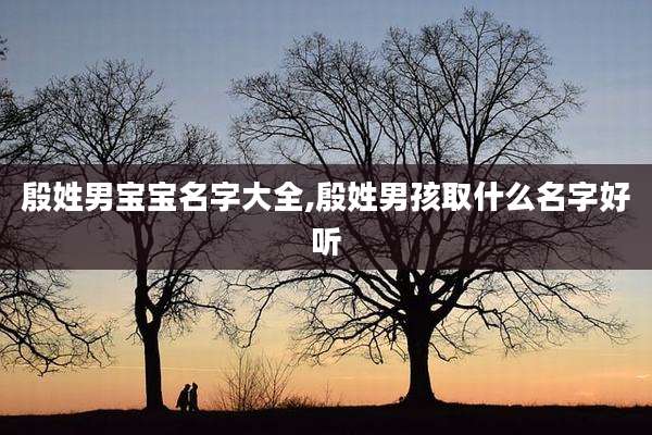 殷姓男宝宝名字大全,殷姓男孩取什么名字好听