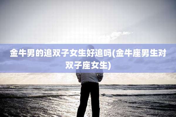 金牛男的追双子女生好追吗(金牛座男生对双子座女生)